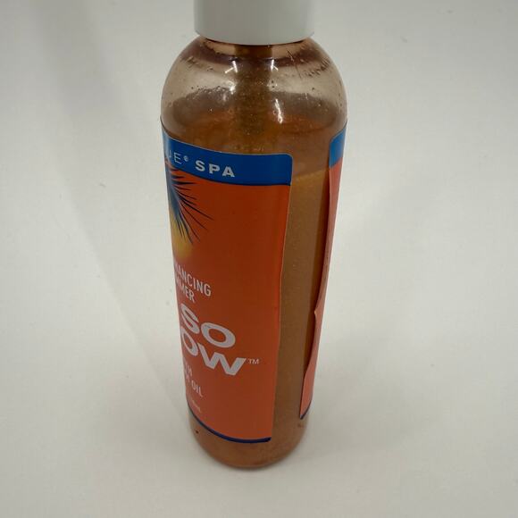 True Blue Spa So Aglow 4oz Tan-Enhancing Shimmer Monoi Used Rare Bath Body Works - Picture 8 of 13